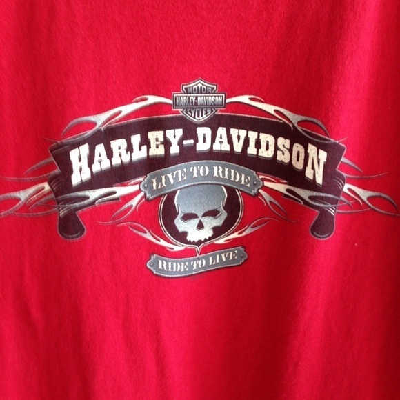 HARLEY Davidson Long Sleeve Shirt Size Large - Picture 4 of 8